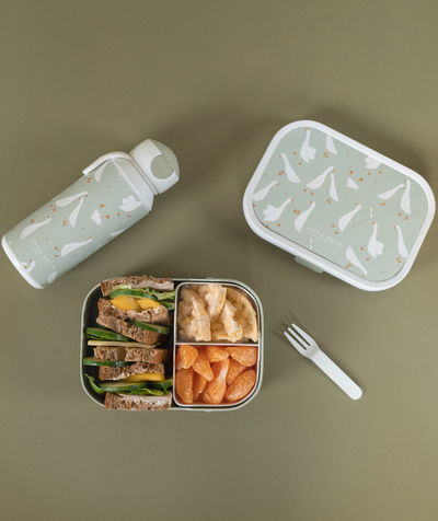Baby-boy radius - GREEN LUNCH BOX WITH GEESE