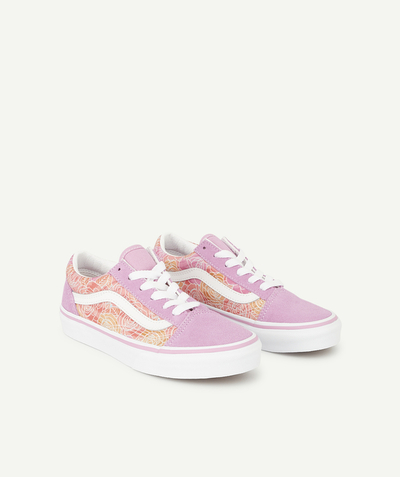 Chaussures, chaussons Rayon - BASKETS FILLE ROSE CAMO FLEURI OLD SKOOL