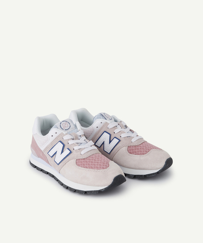 NEW BALANCE ® radius - PINK 574 TRAINERS WITH BLUE DETAILS