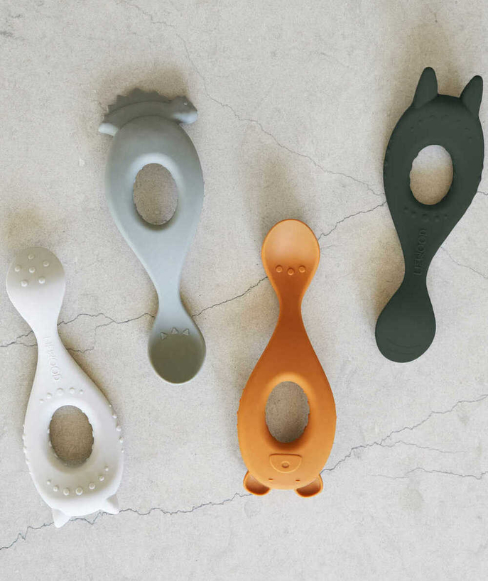 All accessories radius - BLUE MIX SILICONE SPOONS WITH SMALL EARS