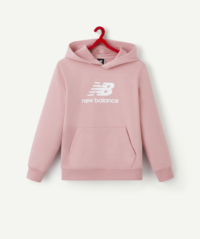 Les marques Sous Rayon - SWEAT À CAPUCHE FILLE ROSE ESSENTIAL STACKED LOGO