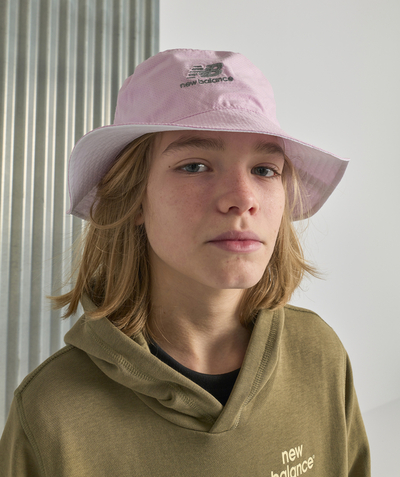 Brands Sub radius in - GIRLS' LILAC AND WHITE REVERSIBLE BUCKET HAT