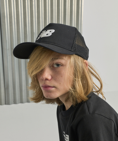 Teen boys' clothing radius - BLACK COTTON CAP WITH NET