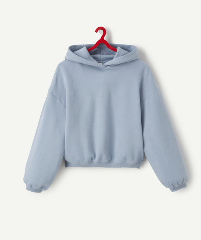 New collection Sub radius in - BOYS' SKY BLUE RECYCLED FIBRE HOODIE