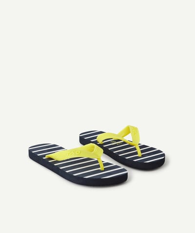 Collection Plage Rayon - LES TONGS RAYÉES ET JAUNE