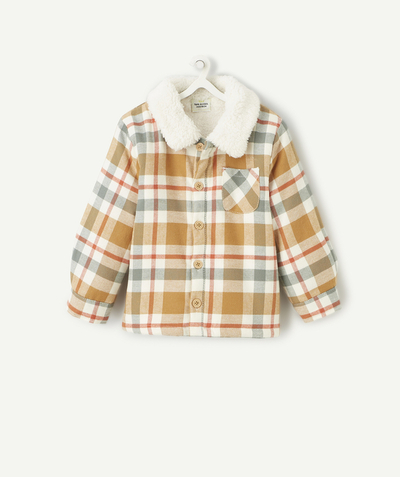 Our latest looks radius - BABY BOYS' SHERPA-LINED CHECKED SHIRT