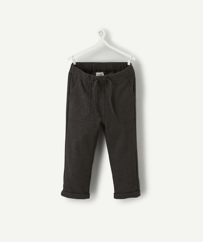 Trousers radius - BABY BOYS' DARK GREY JOGGING PANTS WITH POCKETS