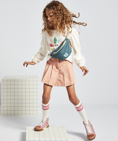 Our latest looks radius - GIRLS' PINK RECYCLED FIBRE PLEATED SKORT