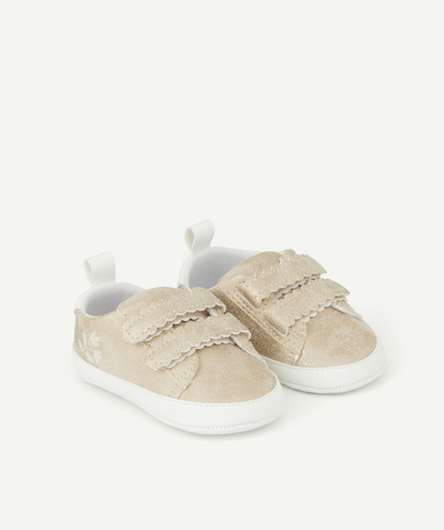 Fashion Tao Categories - BABY GIRLS' GOLD TRAINER-STYLE BOOTIES