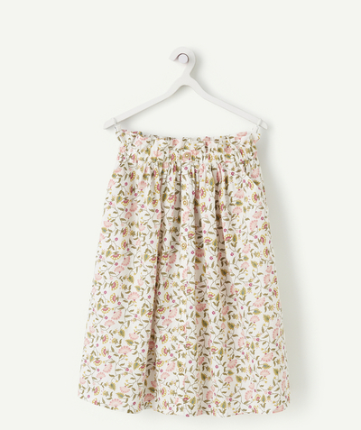 Our latest looks radius - GIRLS' FLORAL PRINT LONG COTTON SKIRT