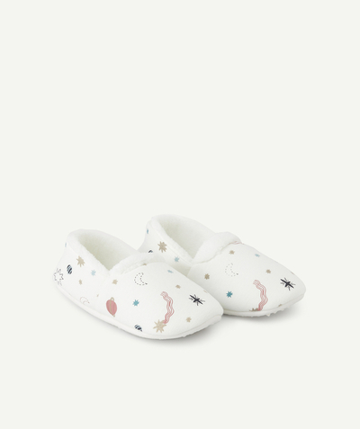 Fille Rayon - CHAUSSONS FILLE BLANCS THÈME GALAXIE