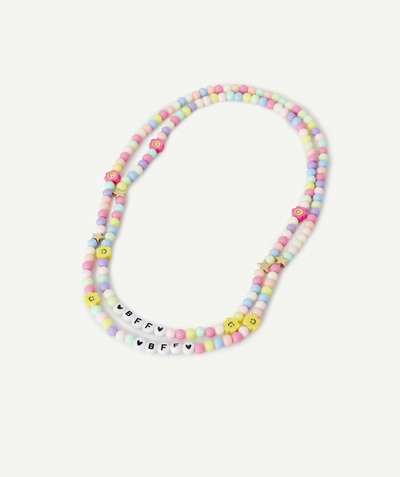 Girl radius - SET OF TWO FRIENDSHIP NECKLACES WITH COLOURED BEADS