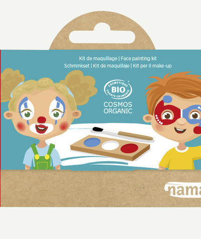 Cosmetics Tao Categories - THREE-COLOUR CLOWN AND HARLEQUIN KIT, BLUE, WHITE AND RED