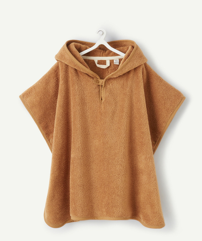 Sunny days Tao Categories - CARAMEL PONCHO IN ORGANIC COTTON