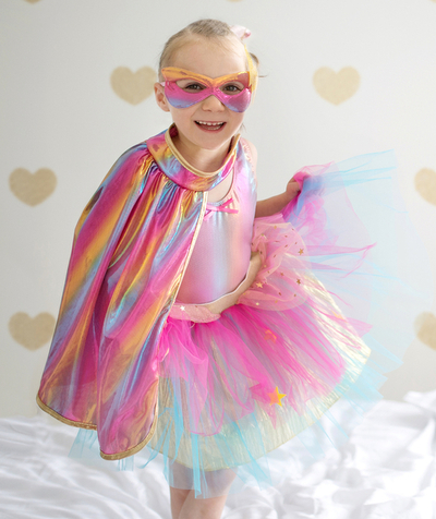 Carnival Tao Categories - PINK SUPERHEROINE SET WITH A TUTU, CAPE AND MASK