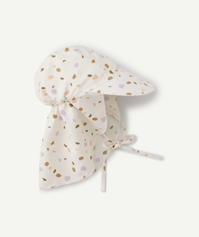 Nursery Tao Categories - OFF-WHITE AND MULTICOLOURED NECK PROTECTION CAP