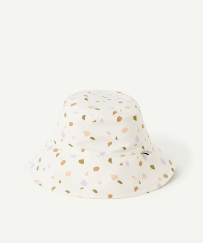 Baby-girl radius - OFF-WHITE AND MULTICOLOURED ANTI-UV BUCKET HAT