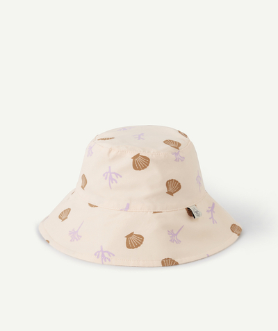 Sunny days Tao Categories - PEACHY PINK PRINTED CORAL-THEMED ANTI-UV BUCKET HAT