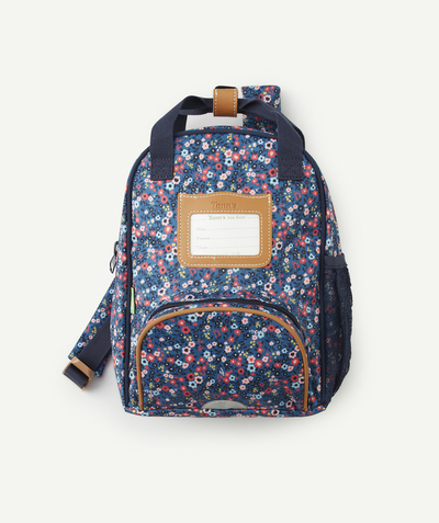 Girl radius - LOU ANN NAVY BACKPACK WITH FLORAL PRINT
