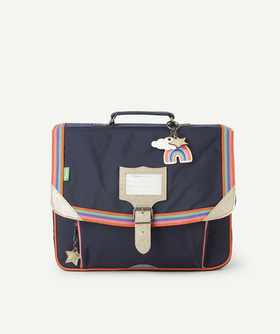 TANN’S ® Afdeling,Afdeling - LEILA NAVY SCHOOL BAG WITH RAINBOW