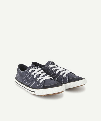 Boy radius - NAVY BLUE SNEAKERS WITH A WORN EFFECT