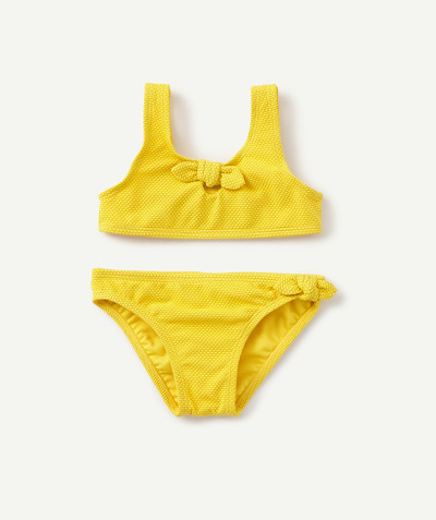 Beach Collection radius - YELLOW EMBOSSED TWO-PIECE SWIMSUIT