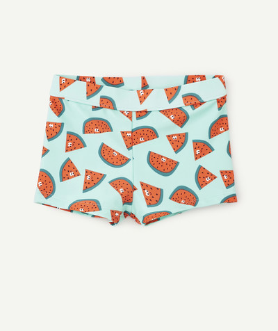 Beach Collection radius - TURQUOISE AND RED SWIMMING TRUNKS