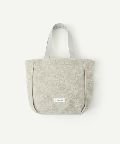 Girl radius - TOTEBAG IN OFF-WHITE SHERPA AND RECYCLED FIBRES