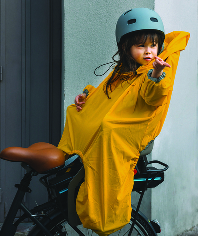 Rain cap Tao Categories - YELLOW WATERPROOF FOR A BABY'S BICYCLE SEAT
