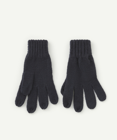 ECODESIGN radius - PAIR OF GIRLS' GLOVES IN BLUE RECYCLED FIBRES