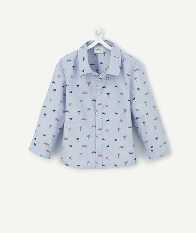 Shirt and polo radius - BLUE PRINTED SHIRT
