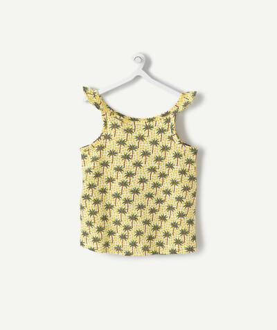 Outlet radius - TANK TOP IN ORGANIC COTTON WITH PRINTED PALM TREES