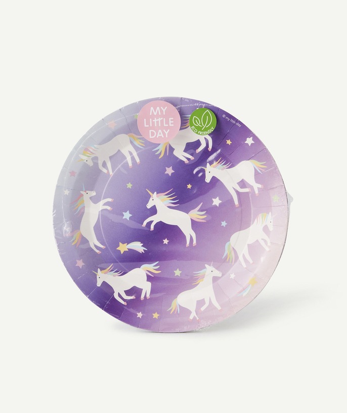 MY LITTLE DAY ® Rayon - 8 ASSIETTES LICORNE GALACTIQUE