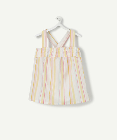 Outlet radius - STRIPED BLOUSE WITH FINE STRAPS