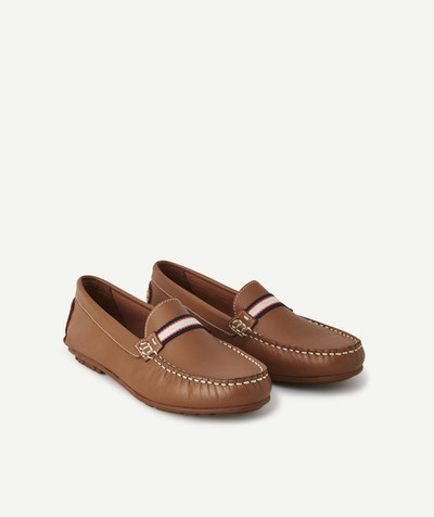 Shoes, booties radius - BROWN LEATHER MOCCASINS