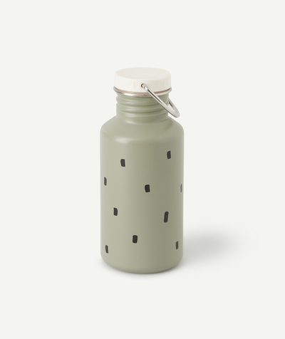 Strandcollectie Afdeling,Afdeling - GREEN STAINLESS STEEL BOTTLE WITH STRIPES