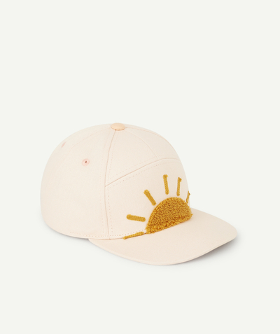 Baby-girl radius - GIRLS' PINK CAP WITH A BOUCLE SUN