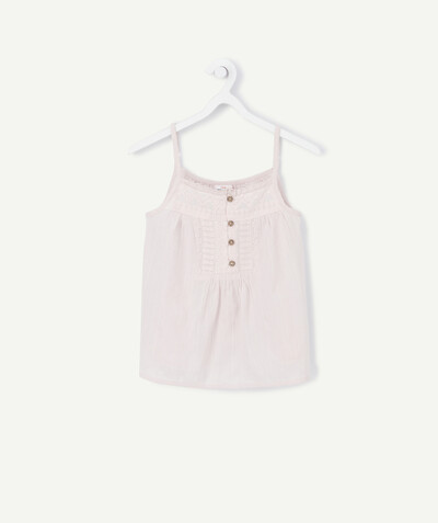 TOP radius - PALE PINK EMBROIDERED TANK TOP