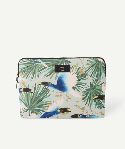Back to school equipment Tao Categories - 13- AND 14-INCH TROPICAL BIRD PRINT LAPTOP SLEEVE