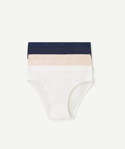 New collection Sub radius in - SET OF THREE LES POCKETS NAVY AND PINK KNICKERS