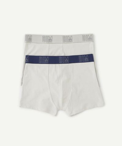 Teen boys' clothing radius - PACK OF 2 PAIRS OF BOYS' LIGHT GREY AND BLUE SKIN CARE BOXER SHORTS