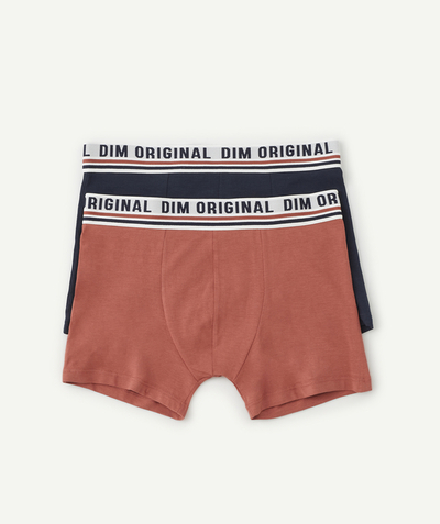 DIM ® Onderafdeling,Onderafdeling - PACK OF 2 PAIRS OF ORIGINALS BLUE AND RED BOXER SHORTS