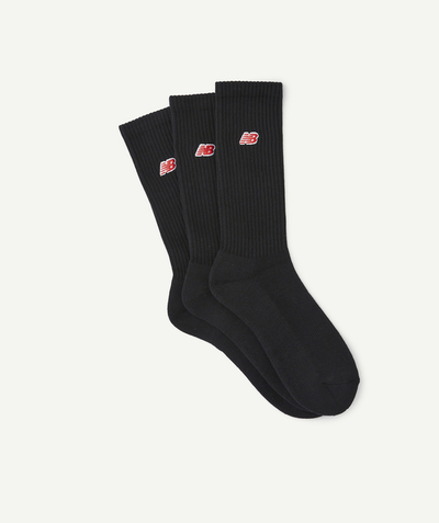 All collection Sub radius in - PACK OF 3 PAIRS OF BLACK COTTON SOCKS