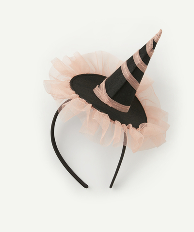 Girl radius - GIRLS' WITCH HAT HEADBAND WITH PINK TULLE
