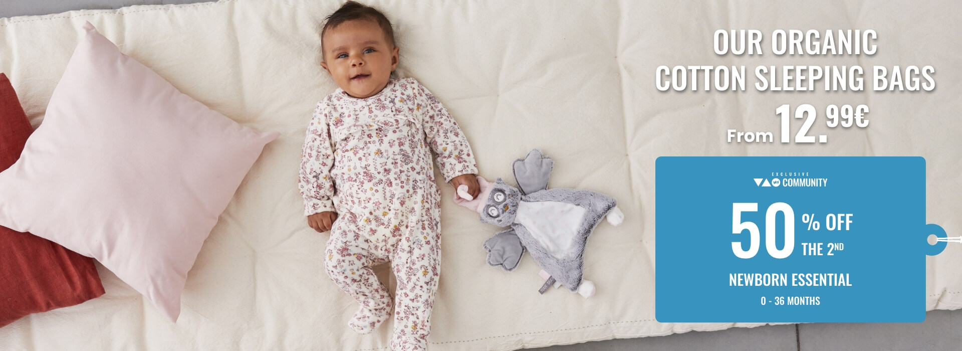 Our organic cotton sleeping bags from €12.99