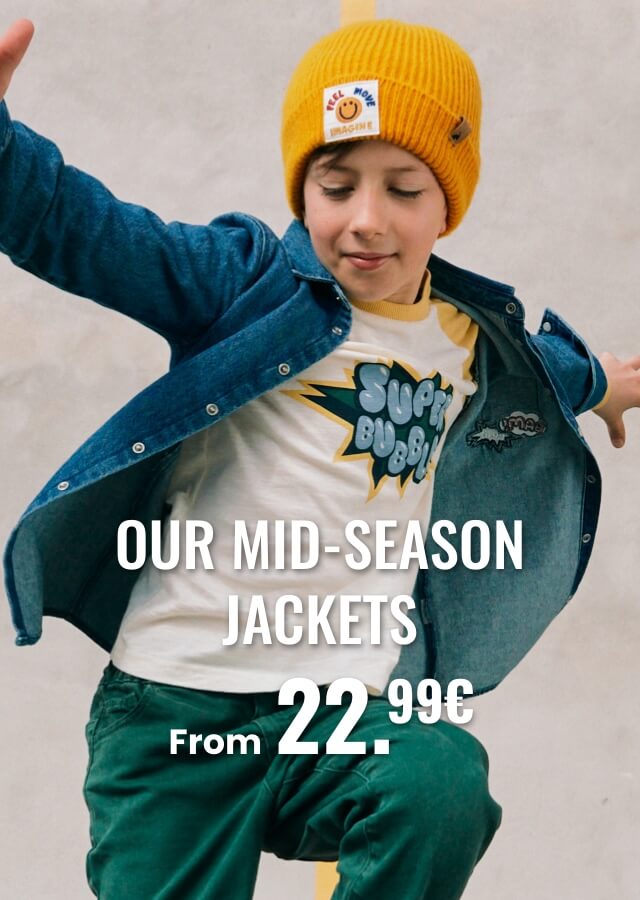 Our mid-season jackets from €22.99
