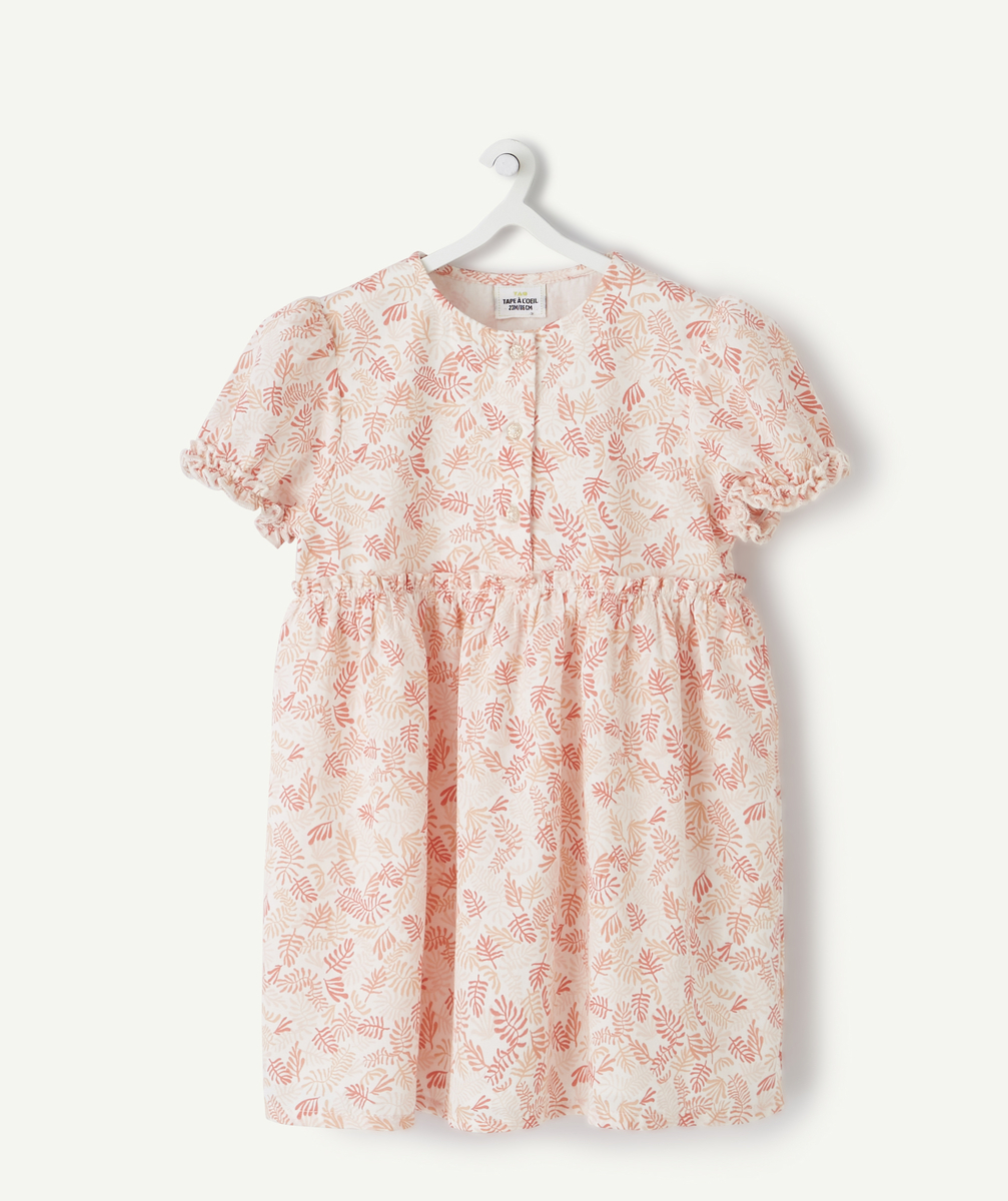 LA ROBE ROSE IMPRIMÉE EN COTON
