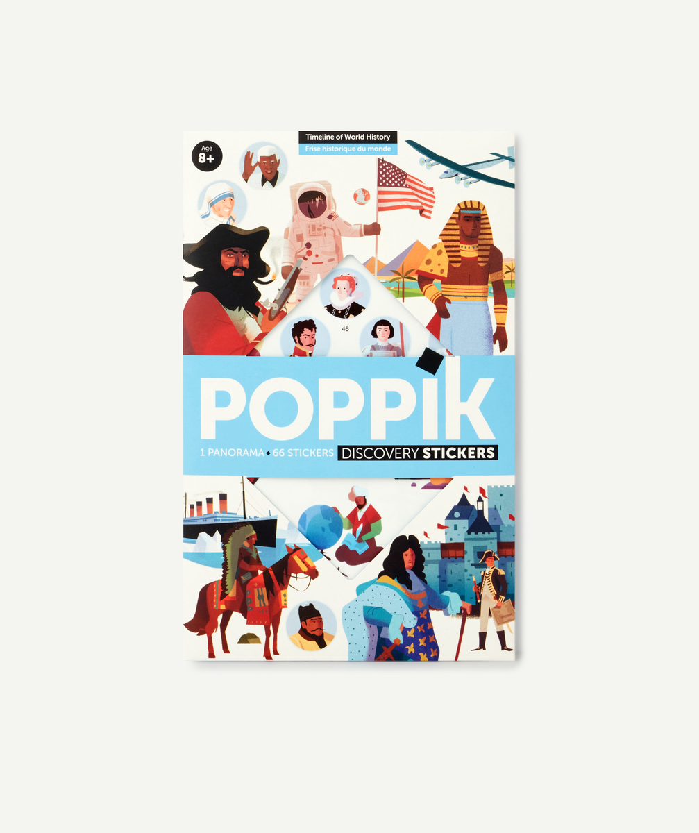 POPPIK® - LA FRISE HISTORIQUE AVEC 60 STICKERS REPOSITIONNABLES