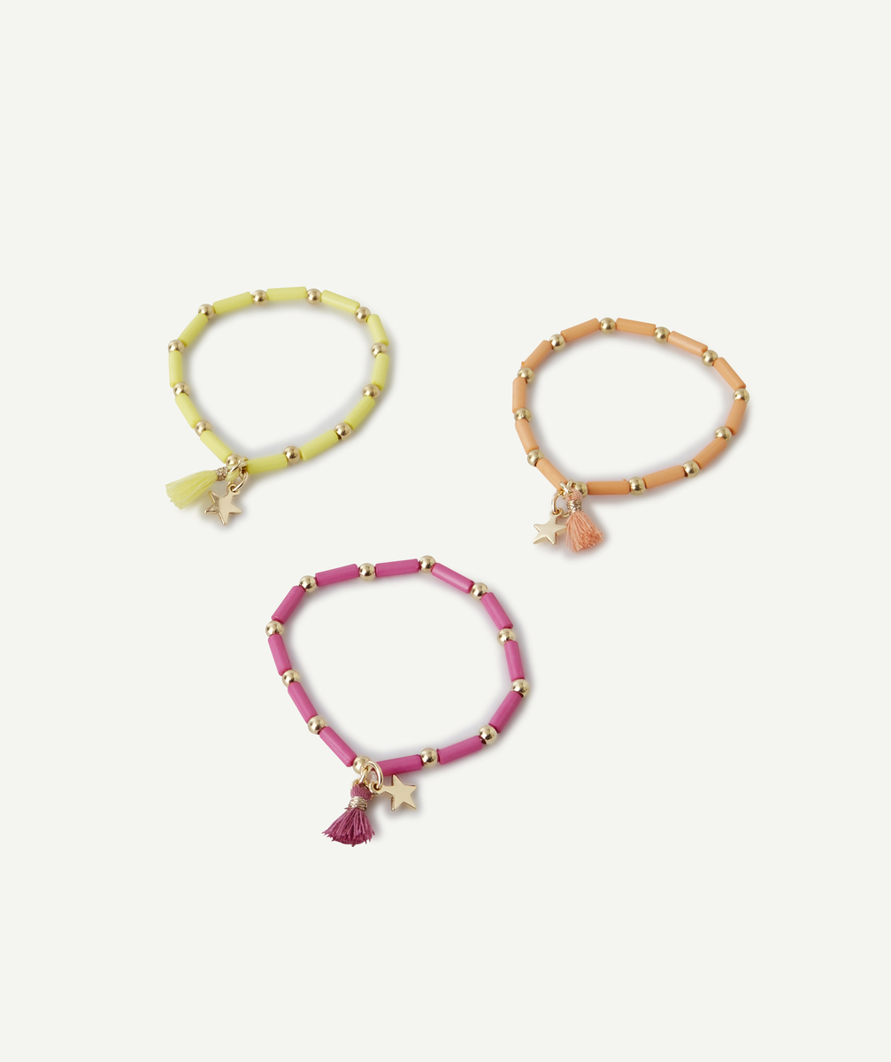 Les 3 bracelets aux perles multicolores - TU