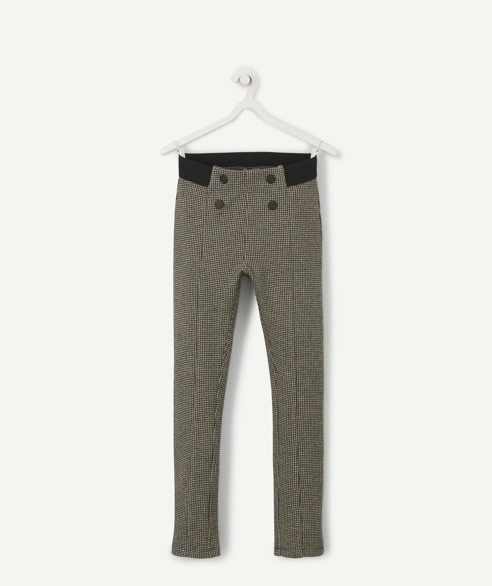Pantalon tregging imprimé avec boutons fille - 2 A